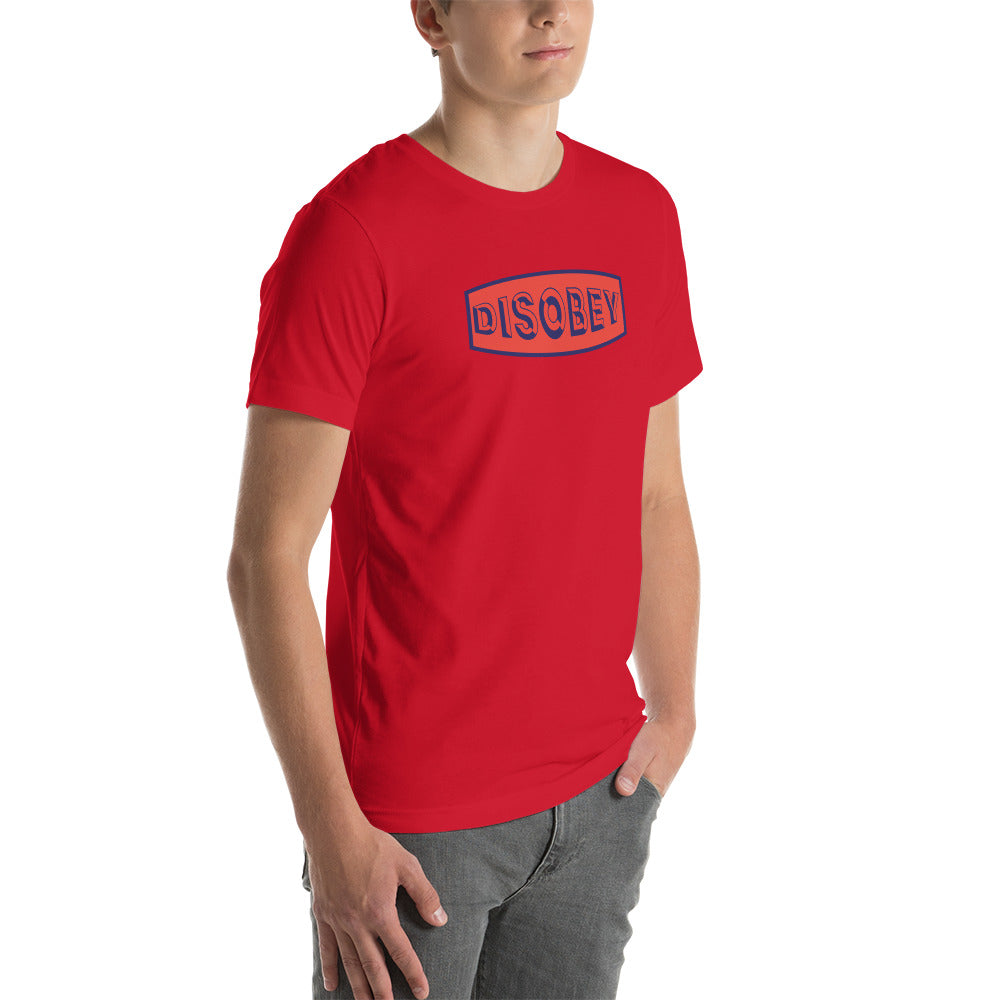 Unisex t-shirt Kukloso Disobey Navy/Orange - Free Shipping