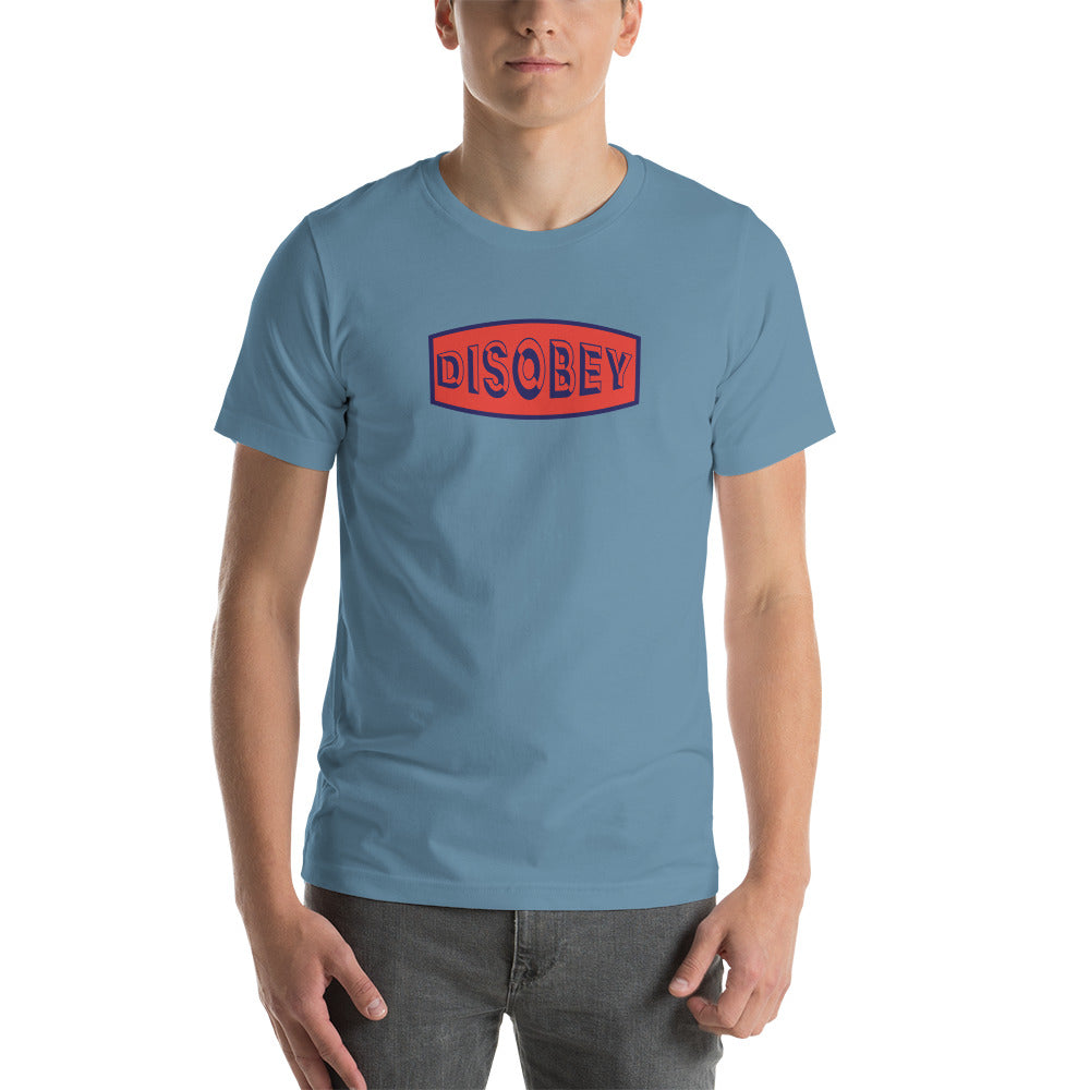 Unisex t-shirt Kukloso Disobey Navy/Orange - Free Shipping