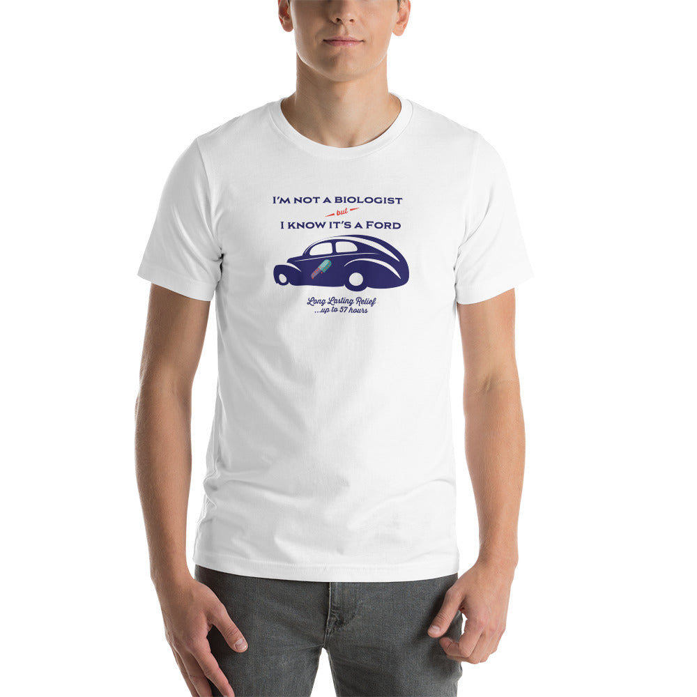 Unisex t-shirt Kukloso "I'm not a car biologist" - Free Shipping