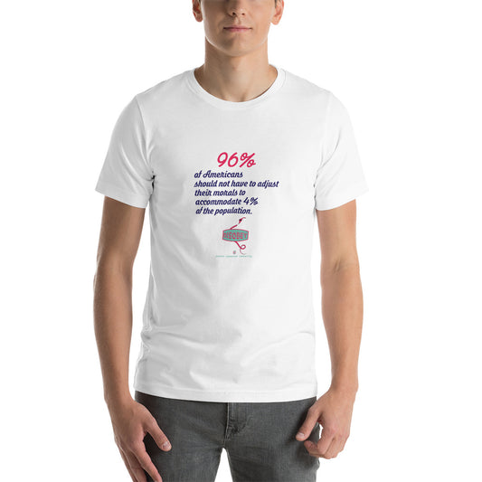 Unisex t-shirt Kukloso Disobey 'The 96%' Logo Light - Free Shipping