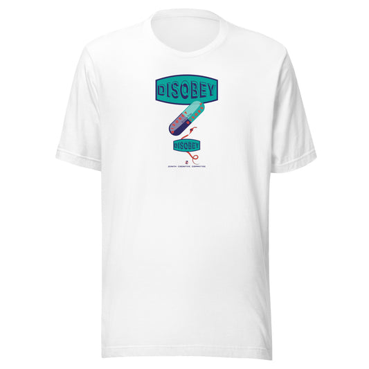Unisex t-shirt Kukloso Disobey Three logos - Free Shipping