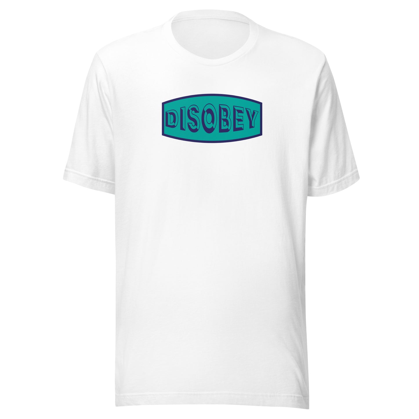 Unisex t-shirt Kukloso Disobey Navy/Turquoise - Free Shipping