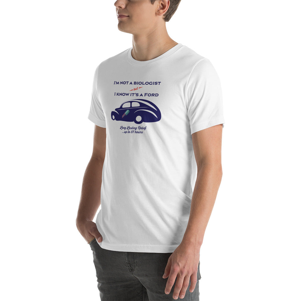 Unisex t-shirt Kukloso "I'm not a car biologist" - Free Shipping