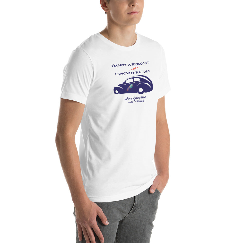 Unisex t-shirt Kukloso "I'm not a car biologist" - Free Shipping