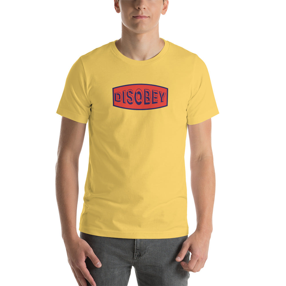 Unisex t-shirt Kukloso Disobey Navy/Orange - Free Shipping