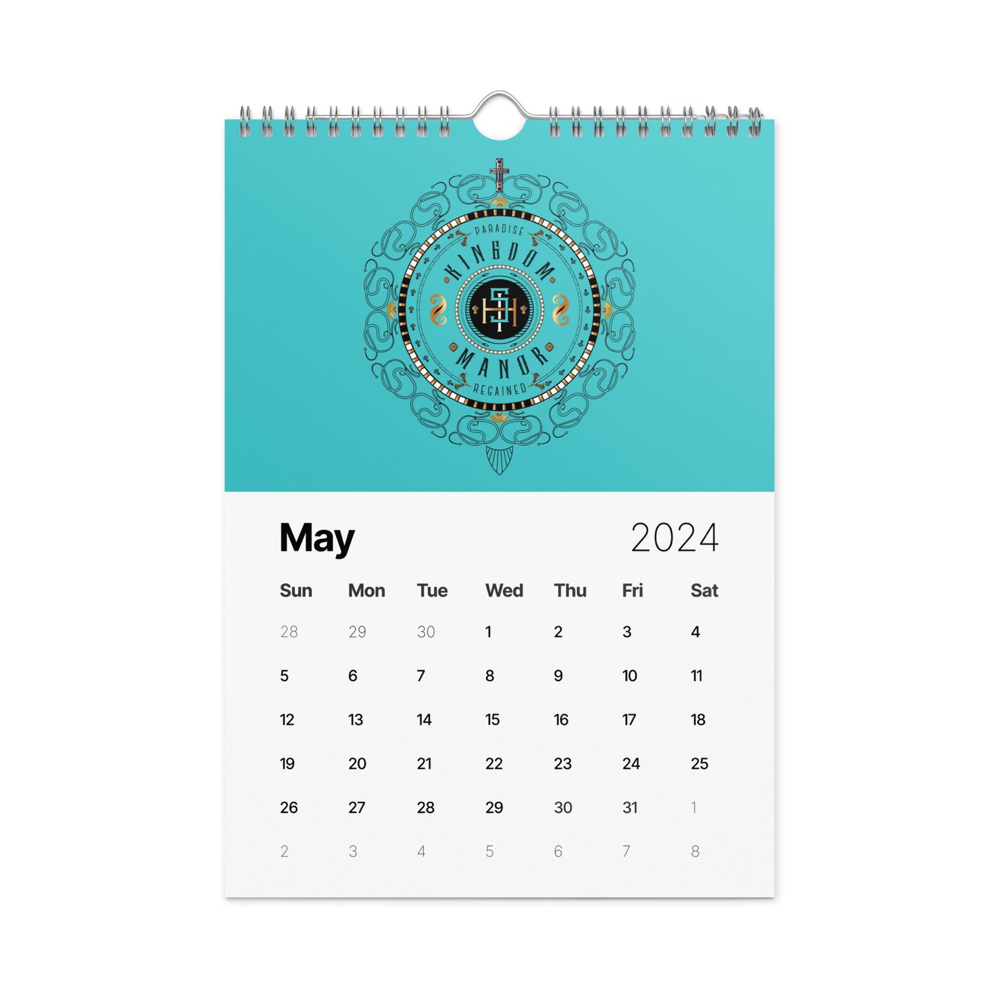 Wall calendar (2024) Kukloso Christian Themed - Free Shipping