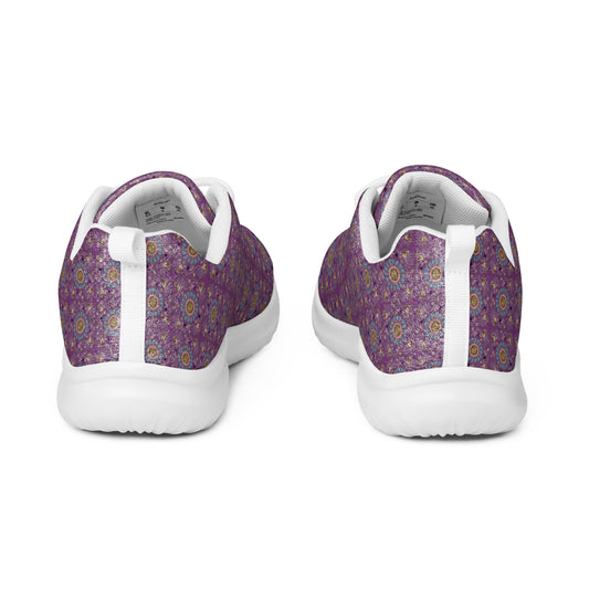 Women’s athletic shoes Kukloso AG No 24 Mini-Mandalas on Purple - Free Shipping