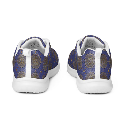 Women’s athletic shoes Kukloso AG No 13 Mini-Mandalas on Navy - Free Shipping