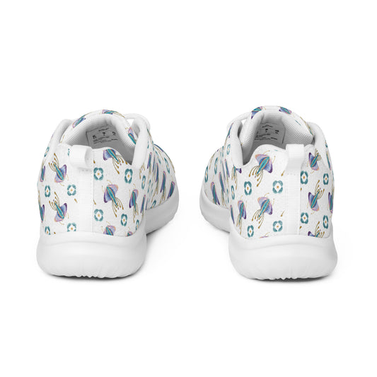 Women’s athletic shoes Kukloso My Favorite Moth on White - Free Shipping