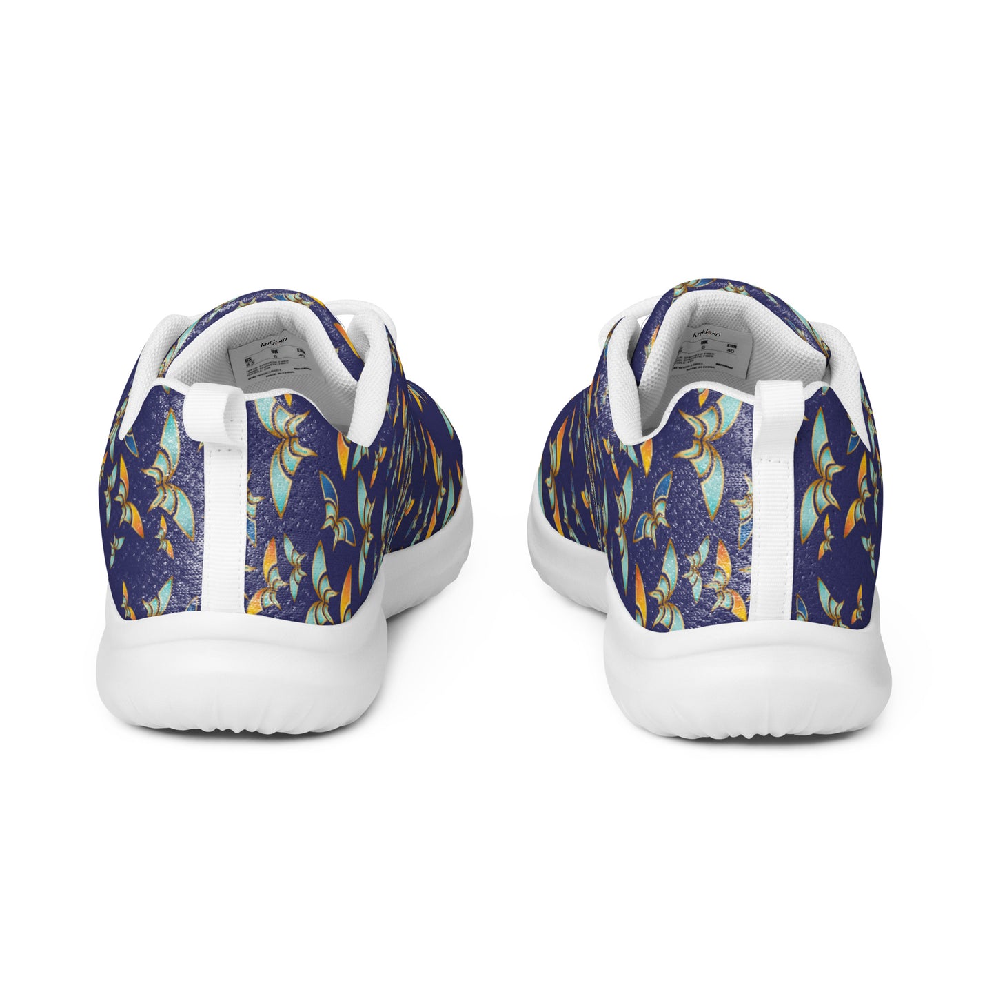 Women’s athletic shoes Kukloso Madam Butterfly on Navy - Free Shipping