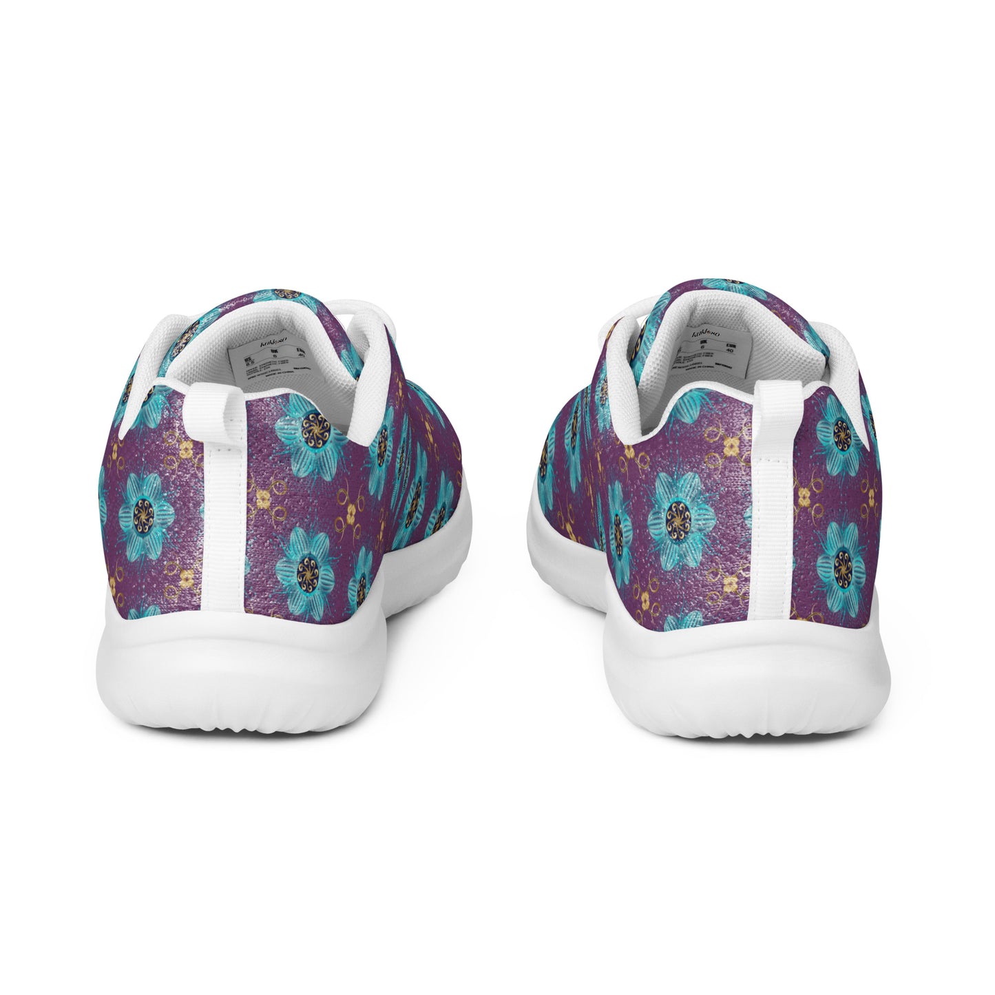 Women’s athletic shoes Kukloso Melange de fleur No 29 on Purple - Free Shipping