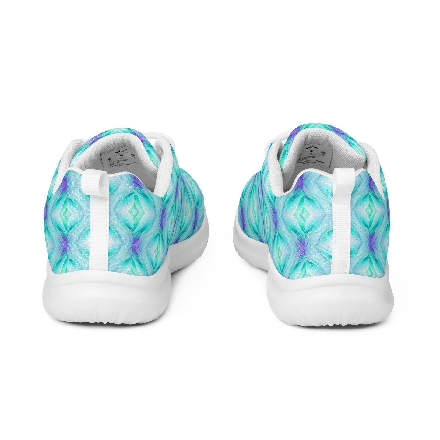 Women’s athletic shoes Kukloso Abstract No 2 Aqua Multicolored - Free Shipping