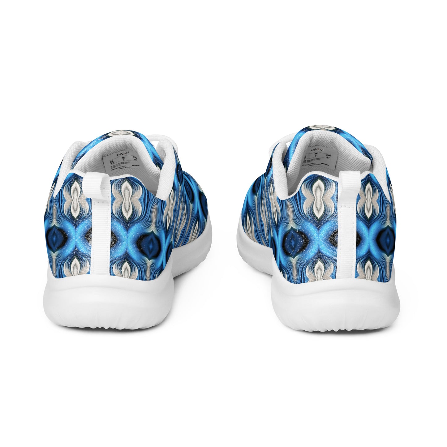 Women’s athletic shoes Kukloso Cubist Faces No 6 Silver/Blue - Free Shipping