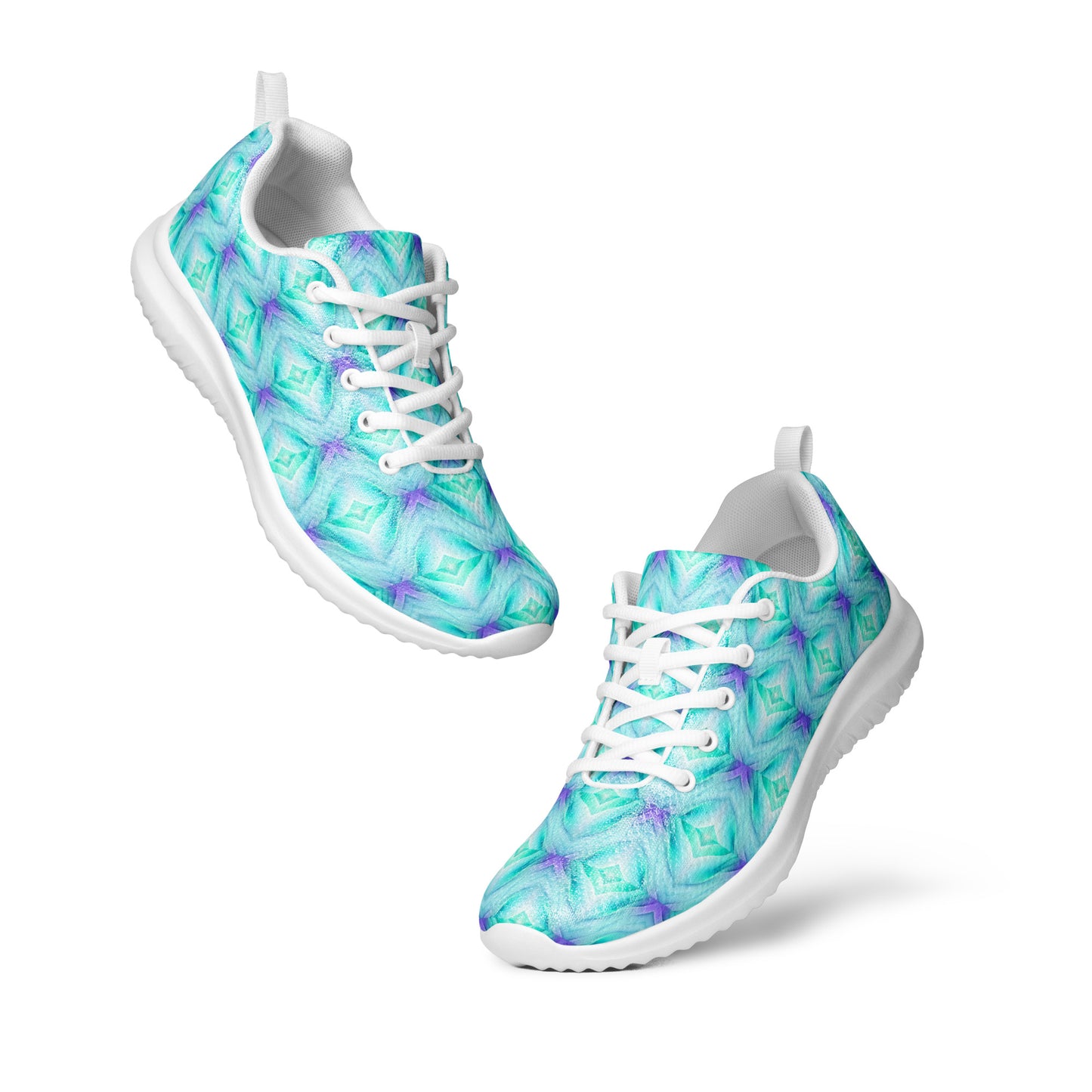 Women’s athletic shoes Kukloso Abstract No 2 Aqua Multicolored - Free Shipping