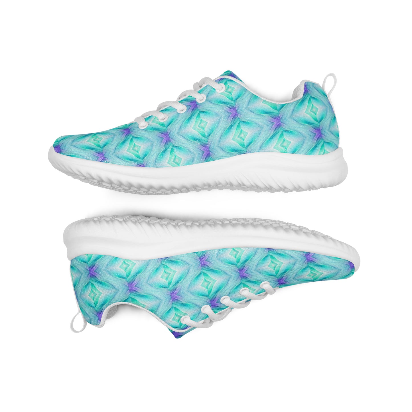 Women’s athletic shoes Kukloso Abstract No 2 Aqua Multicolored - Free Shipping