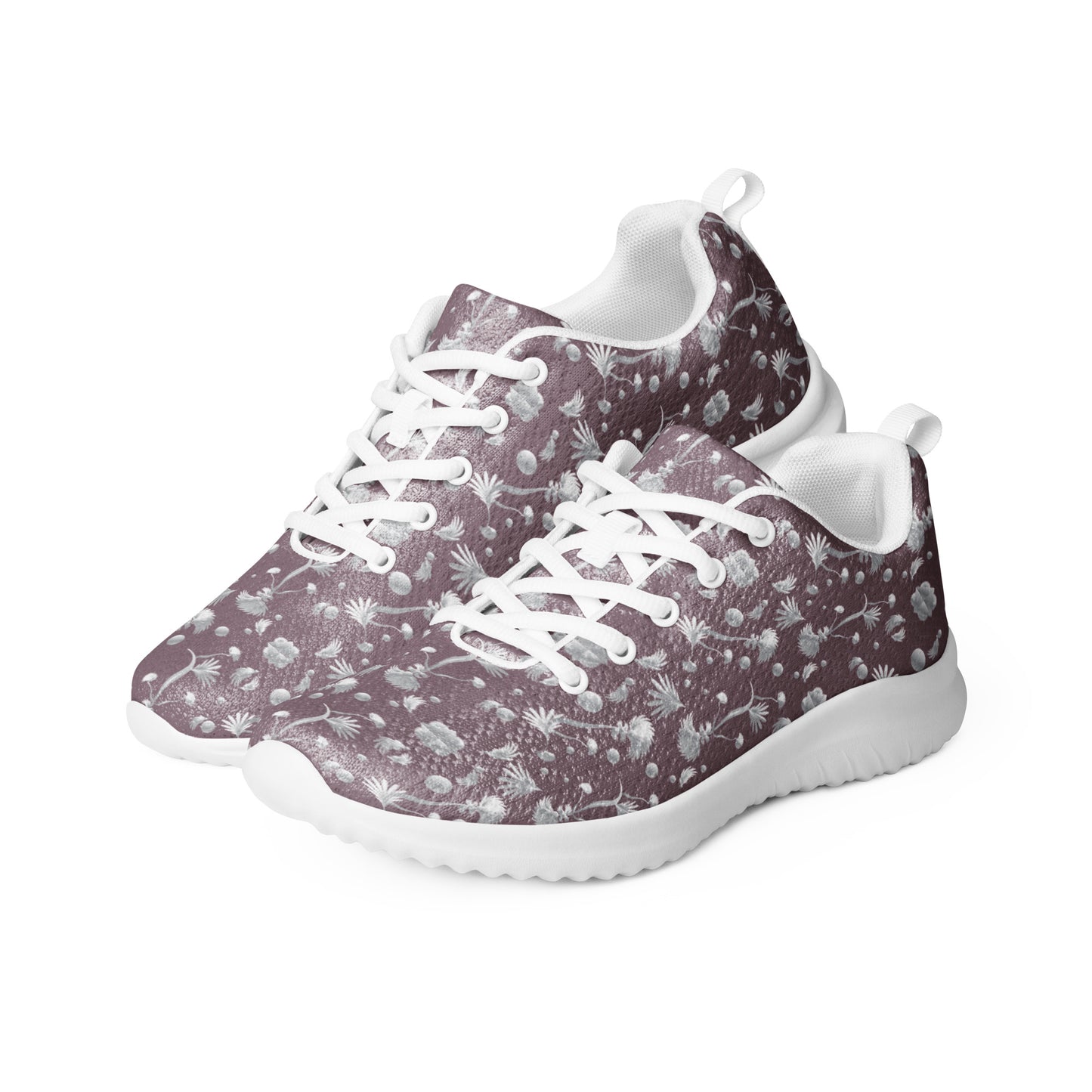 Women’s athletic shoes Kukloso Melange de fleur No 22 Silver on Cocoa - Free Shipping