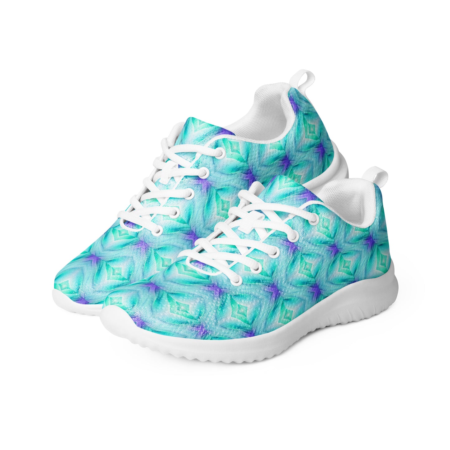 Women’s athletic shoes Kukloso Abstract No 2 Aqua Multicolored - Free Shipping