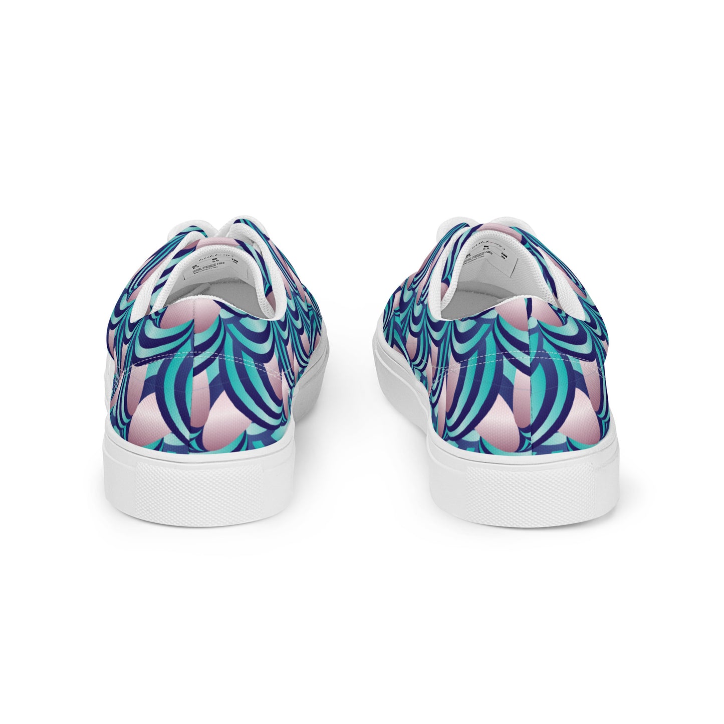 Women’s lace-up canvas shoes Kukloso Ice Cream Swirls No 4 - Free Shipping