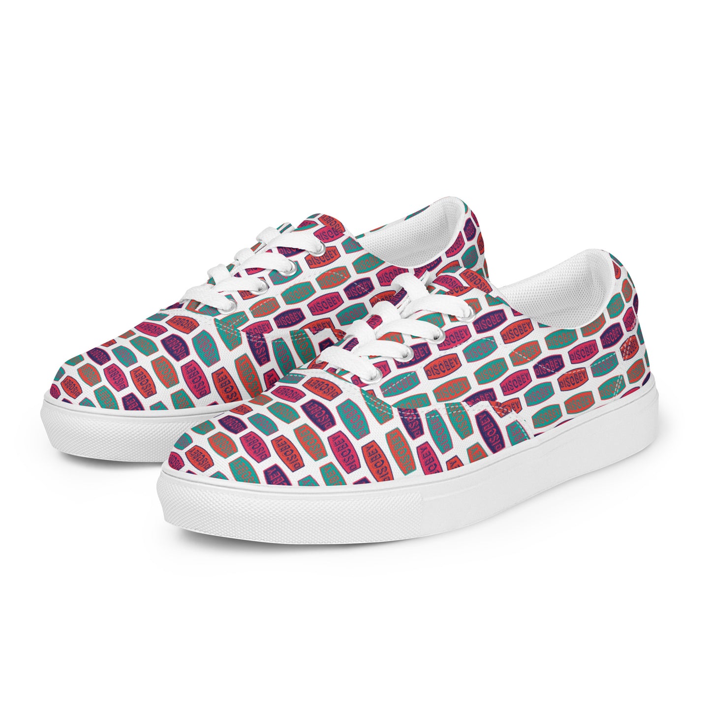 Women’s lace-up canvas shoes Kukloso 'DISOBEY' - Free Shipping