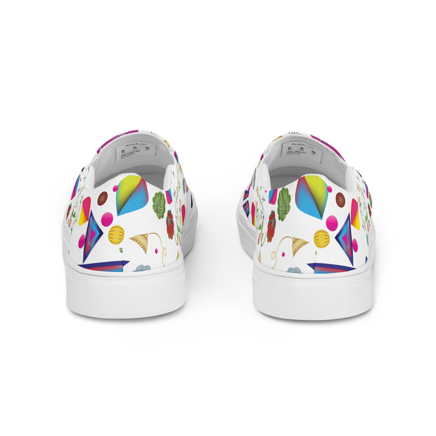 Women’s slip-on canvas shoes Kukloso Abstractical No 24 - Free Shipping