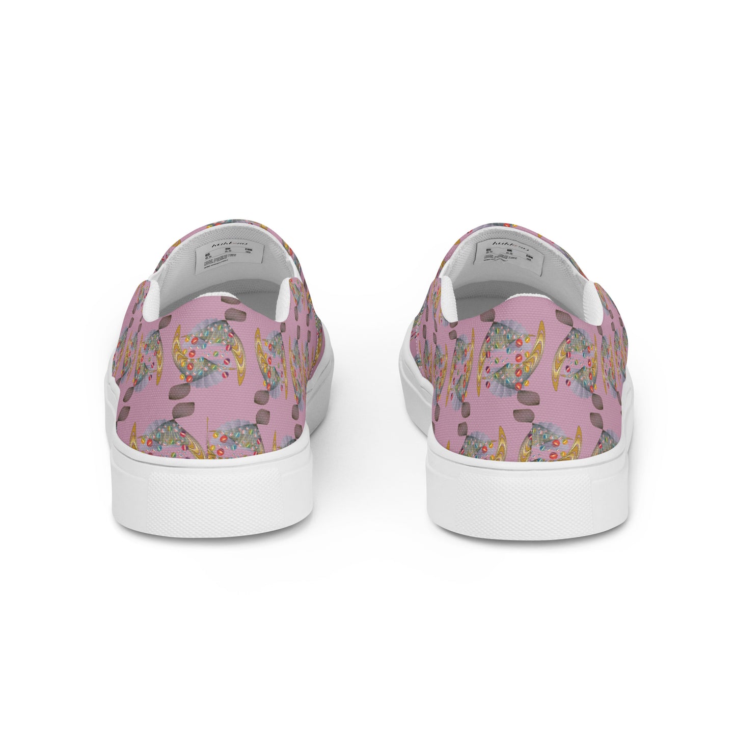 Women’s slip-on canvas shoes Kukloso Abstractical No 217 - Free Shipping