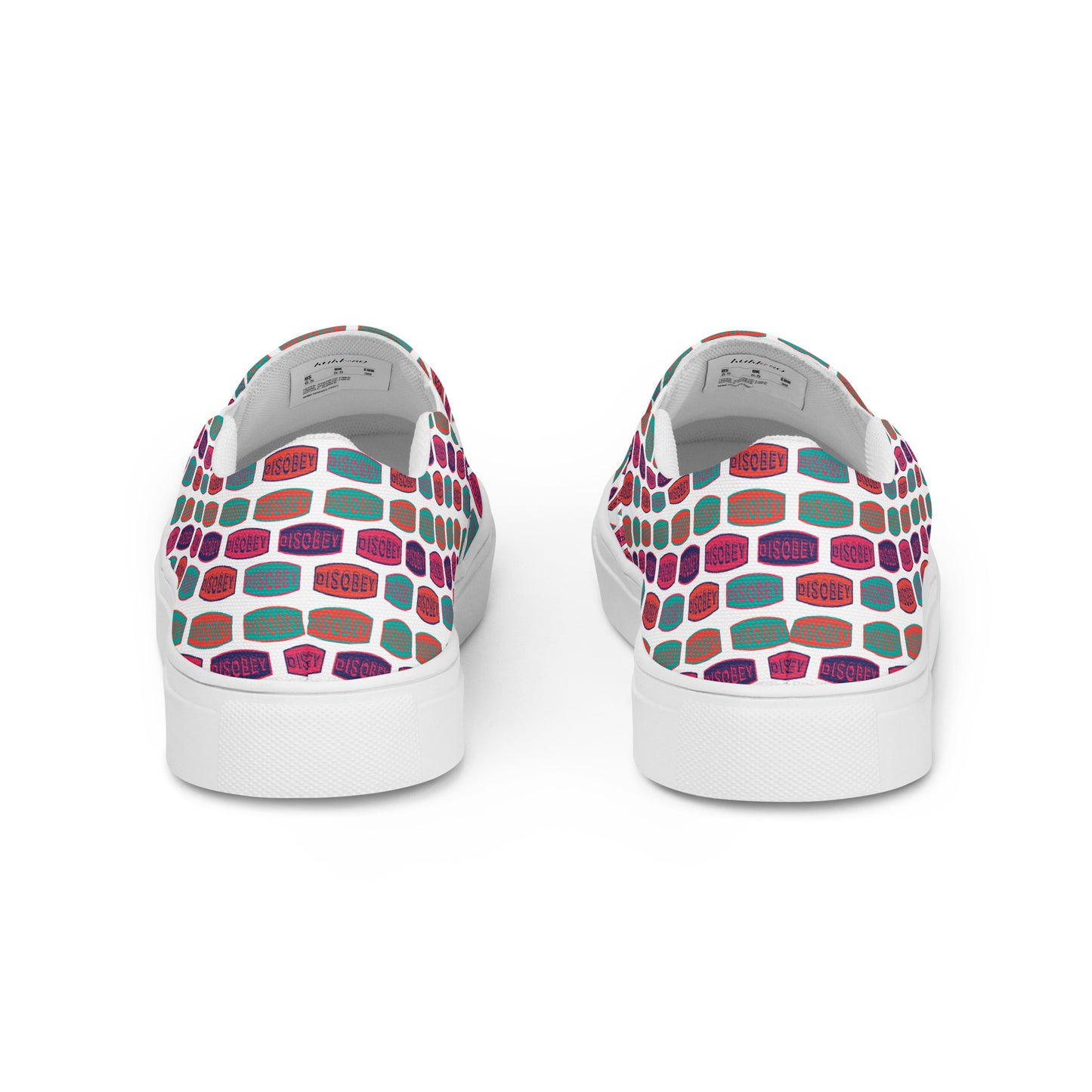 Women’s slip-on canvas shoes Kukloso 'DISOBEY' - Free Shipping