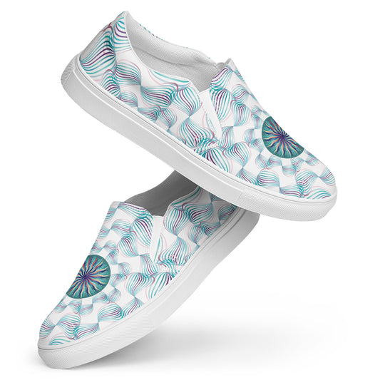 Women’s slip-on canvas shoes Kuklosa Abstractical No 29 - Free Shipping