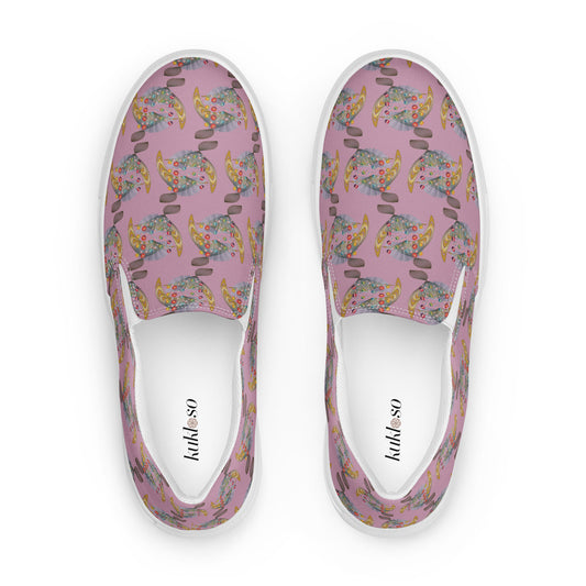 Women’s slip-on canvas shoes Kukloso Abstractical No 217 - Free Shipping