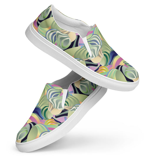 Women’s slip-on canvas shoes Kukloso Ice Cream Swirls No 42 - Free Shipping