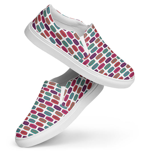 Women’s slip-on canvas shoes Kukloso 'DISOBEY' - Free Shipping