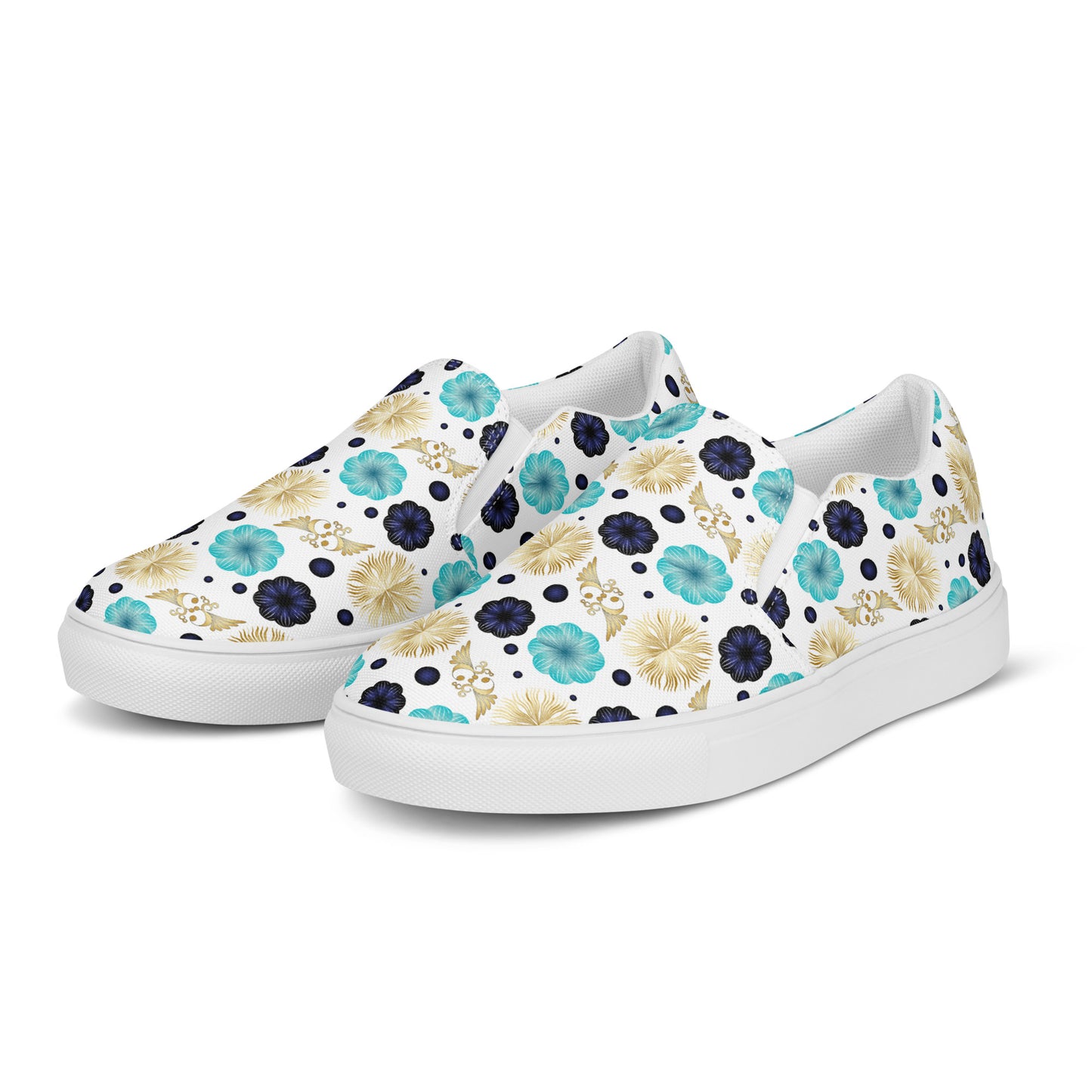 Women’s slip-on canvas shoes Kukloso Abstractical No 222 - Free Shipping