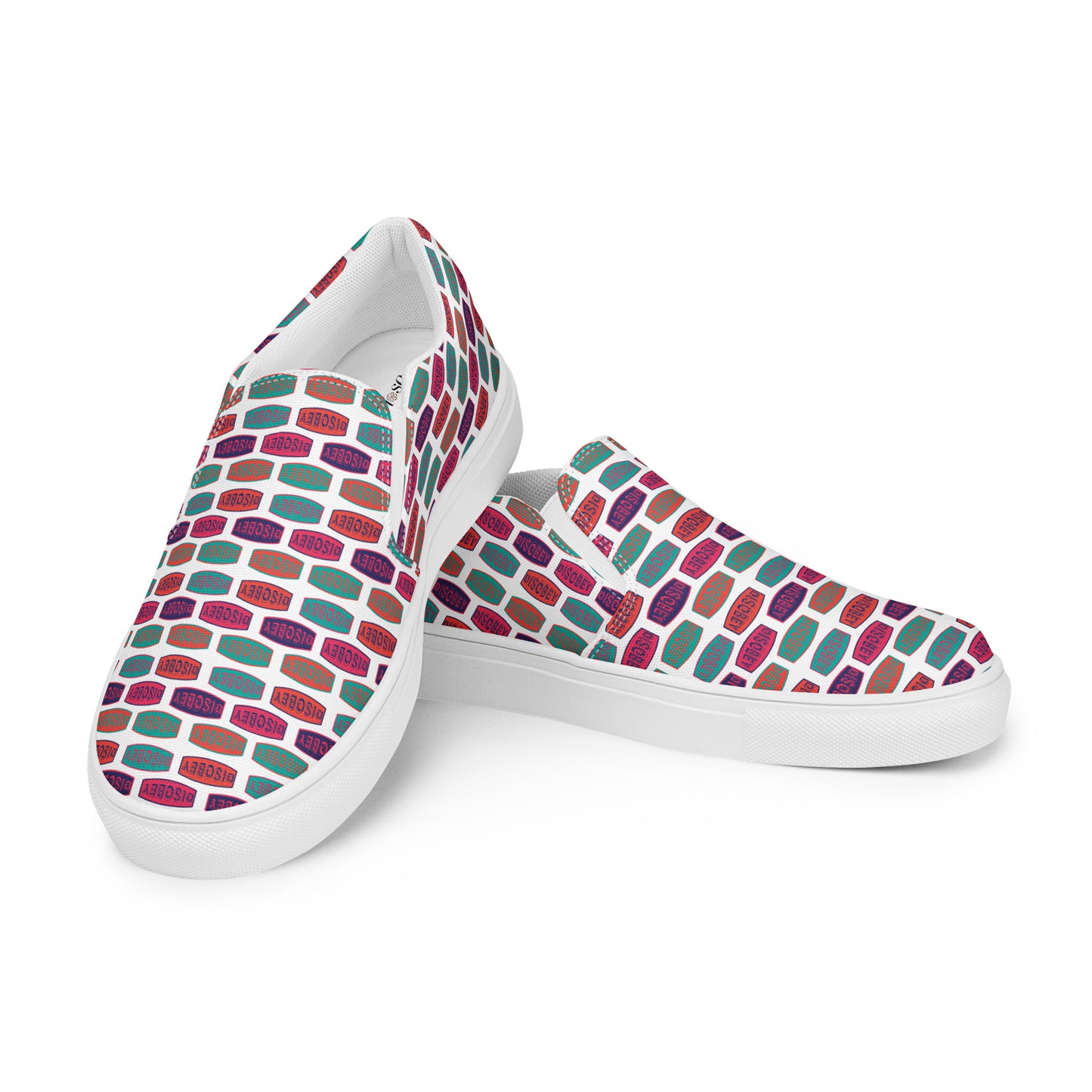 Women’s slip-on canvas shoes Kukloso 'DISOBEY' - Free Shipping