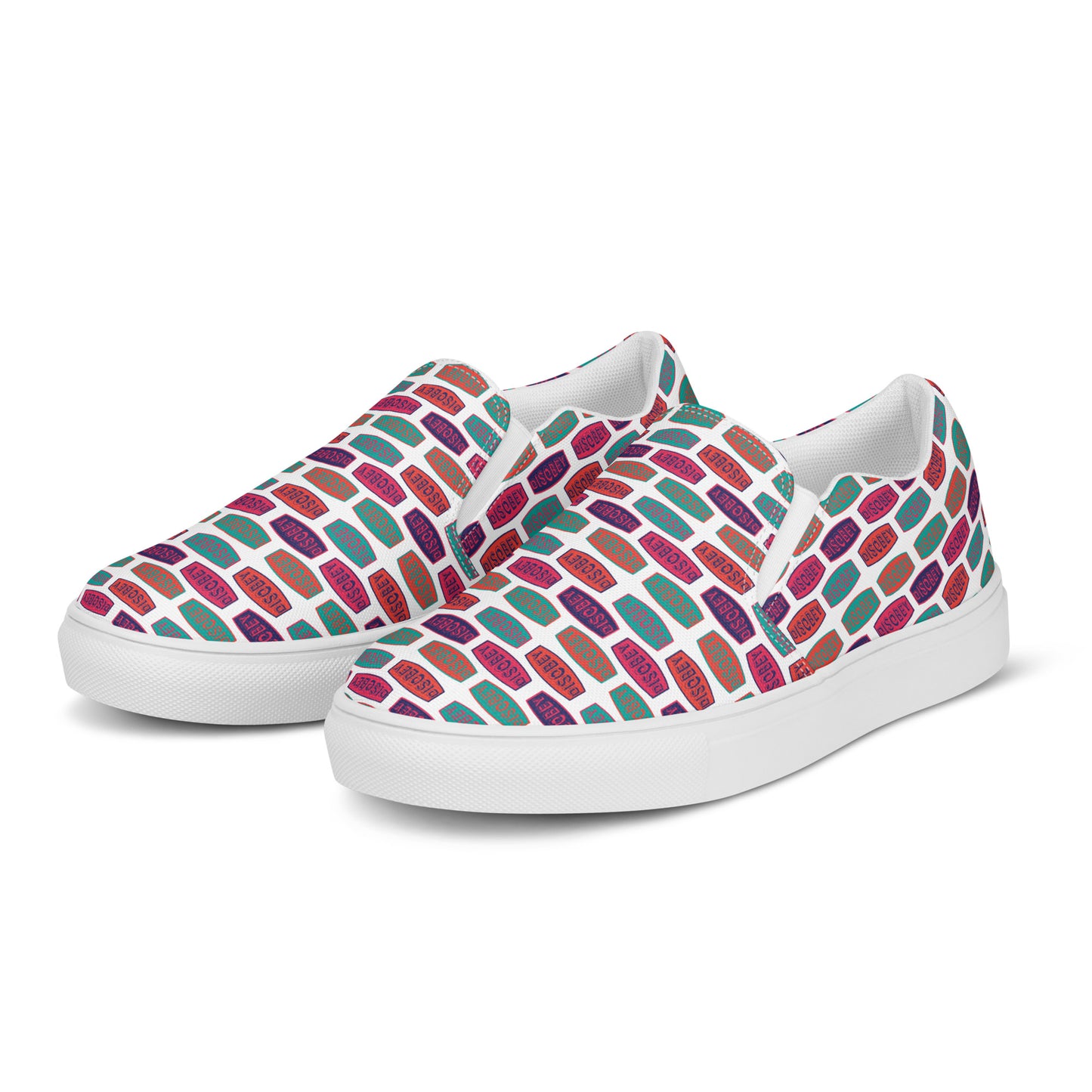 Women’s slip-on canvas shoes Kukloso 'DISOBEY' - Free Shipping