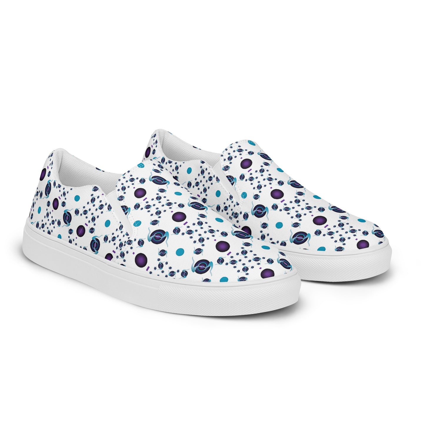 Women’s slip-on canvas shoes Kukloso Abstractical No 225 - Free Shipping