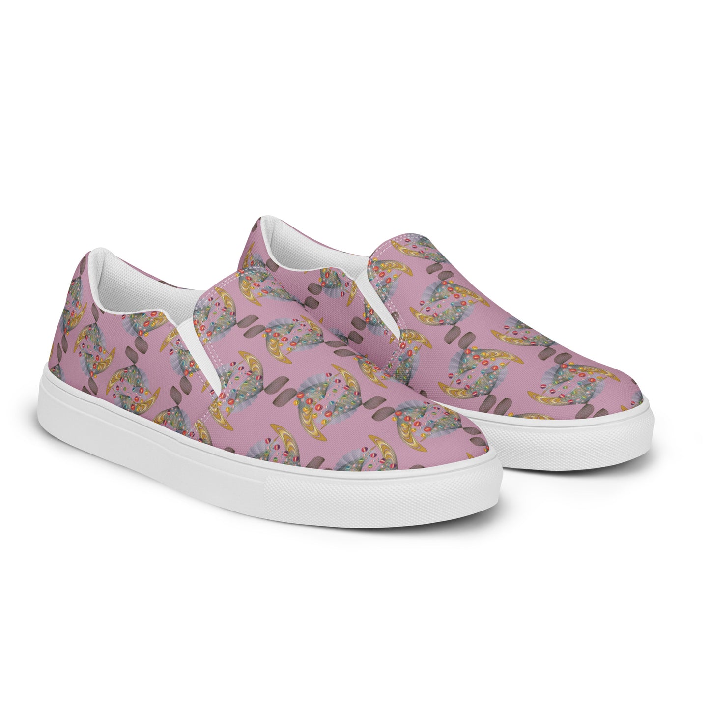 Women’s slip-on canvas shoes Kukloso Abstractical No 217 - Free Shipping