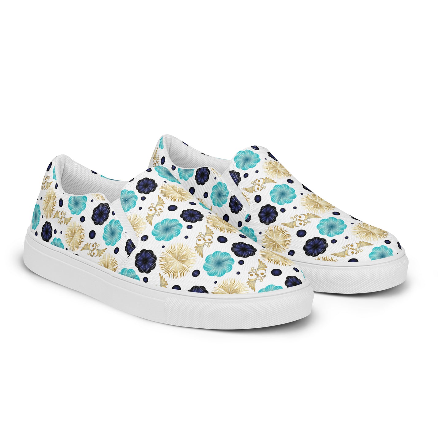 Women’s slip-on canvas shoes Kukloso Abstractical No 222 - Free Shipping