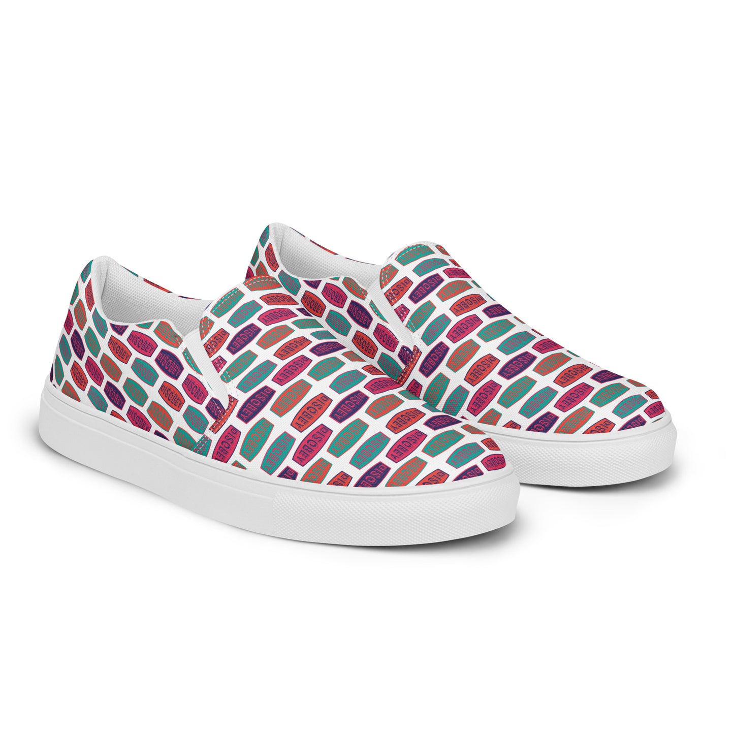 Women’s slip-on canvas shoes Kukloso 'DISOBEY' - Free Shipping