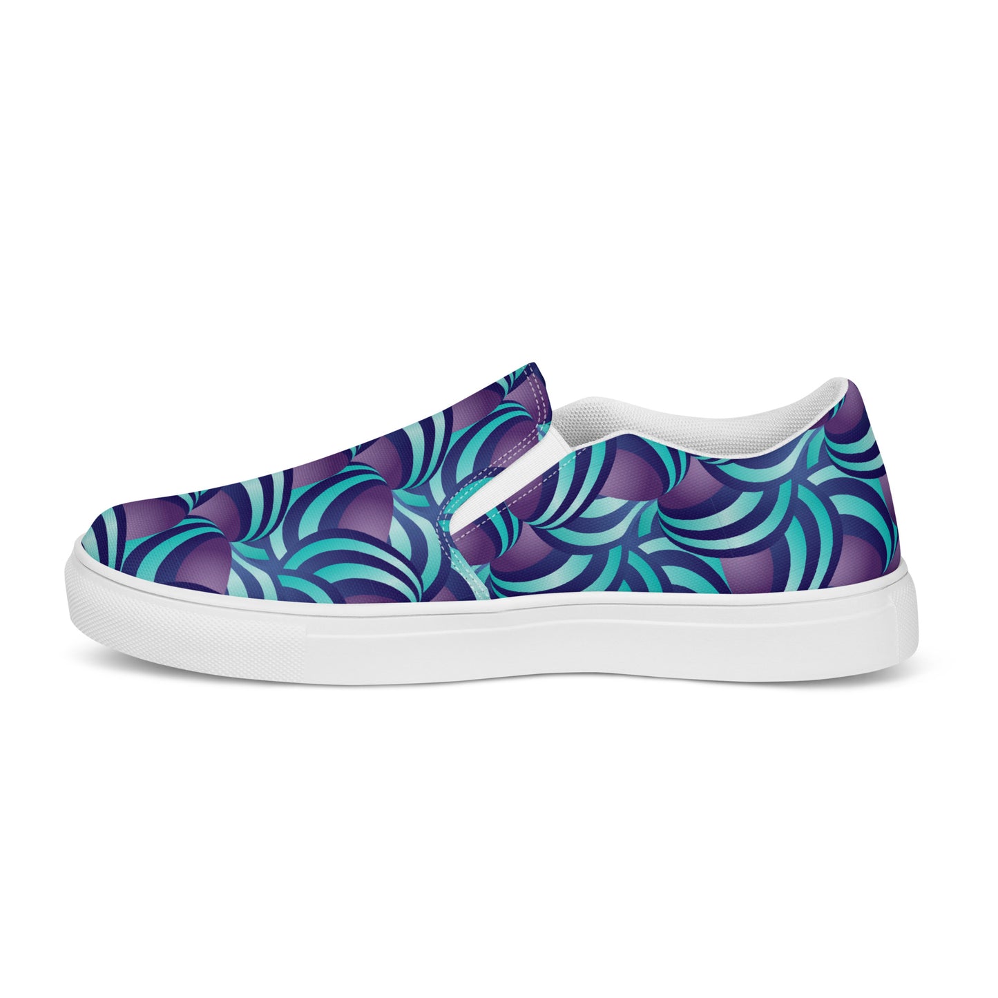 Women’s slip-on canvas shoes Kukloso Ice Cream Swirls No 2 - Free Shipping