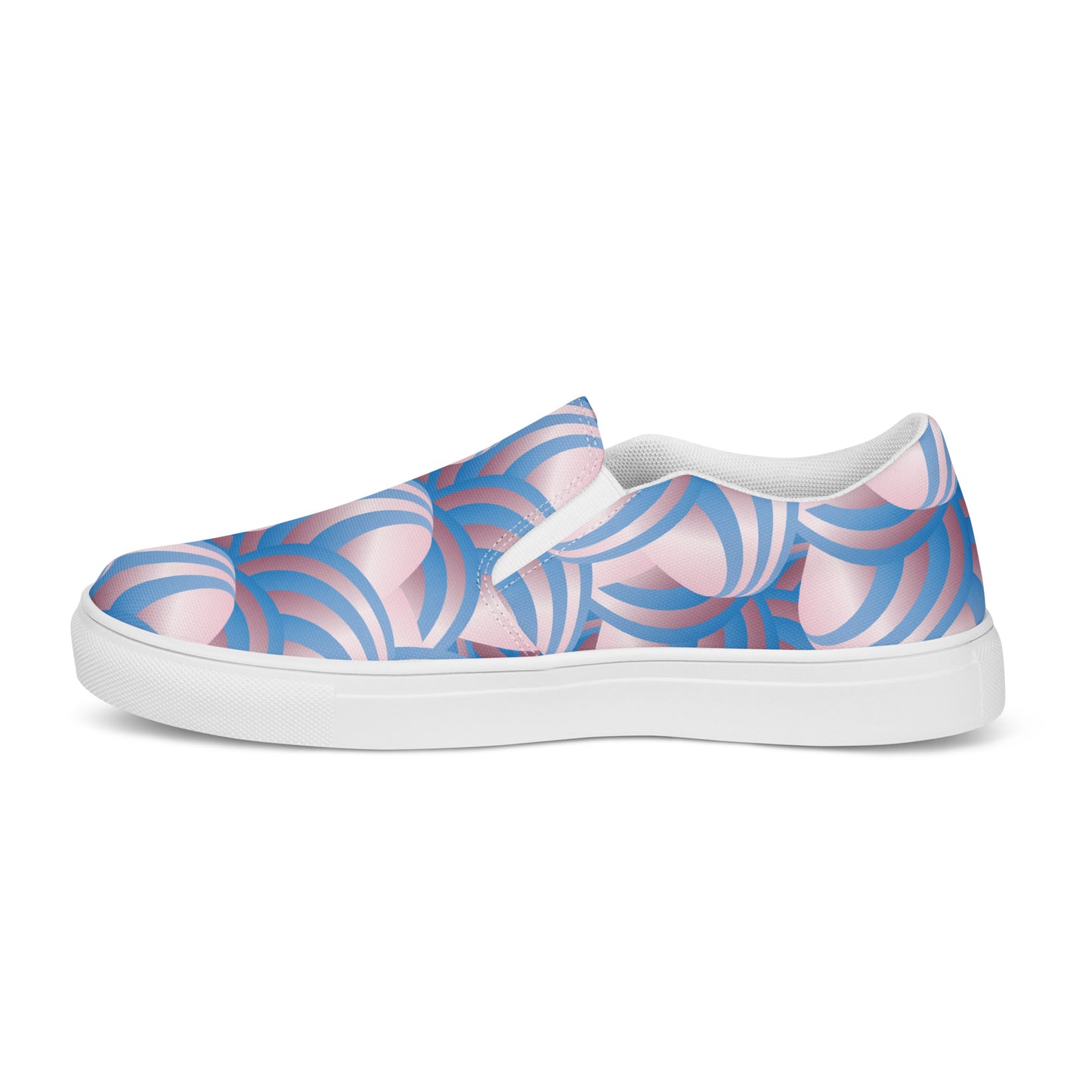 Women’s slip-on canvas shoes Kukloso Ice Cream Swirls No 6 - Free Shipping