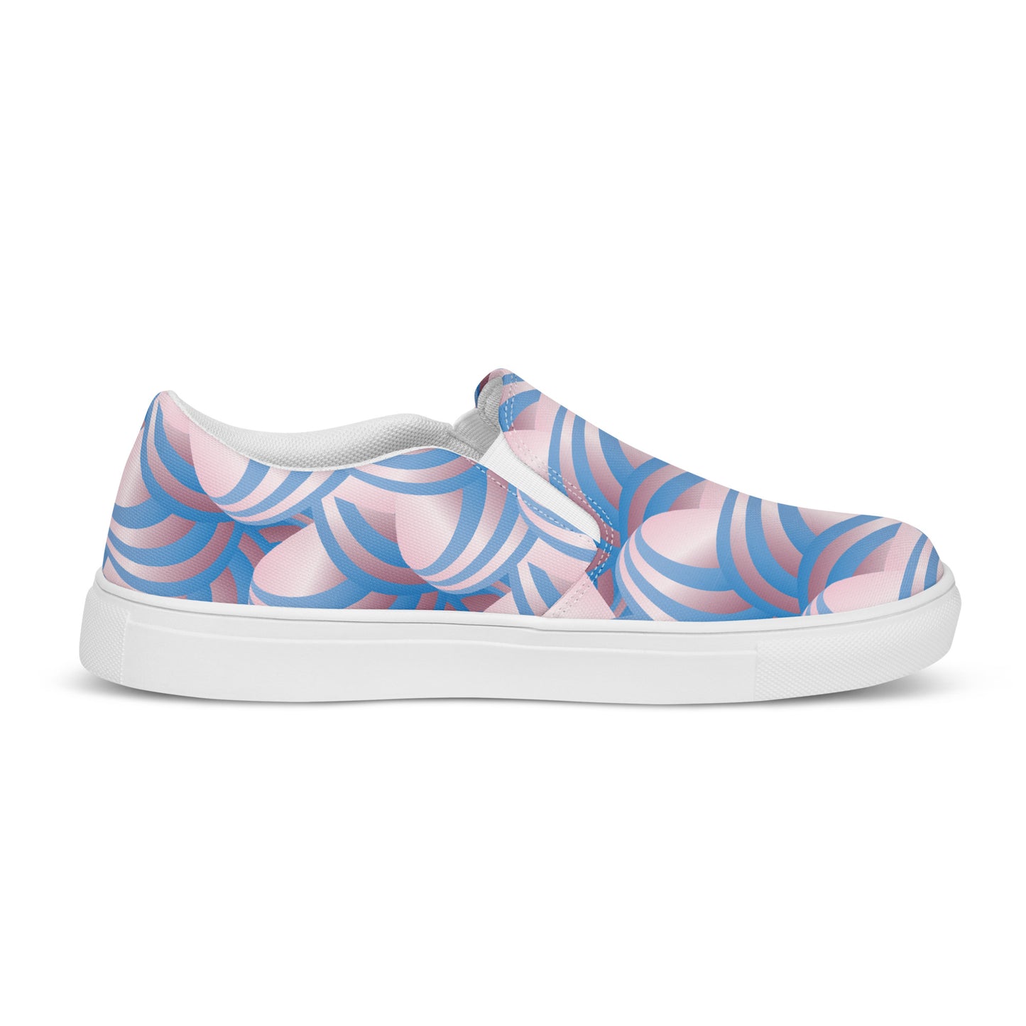 Women’s slip-on canvas shoes Kukloso Ice Cream Swirls No 6 - Free Shipping