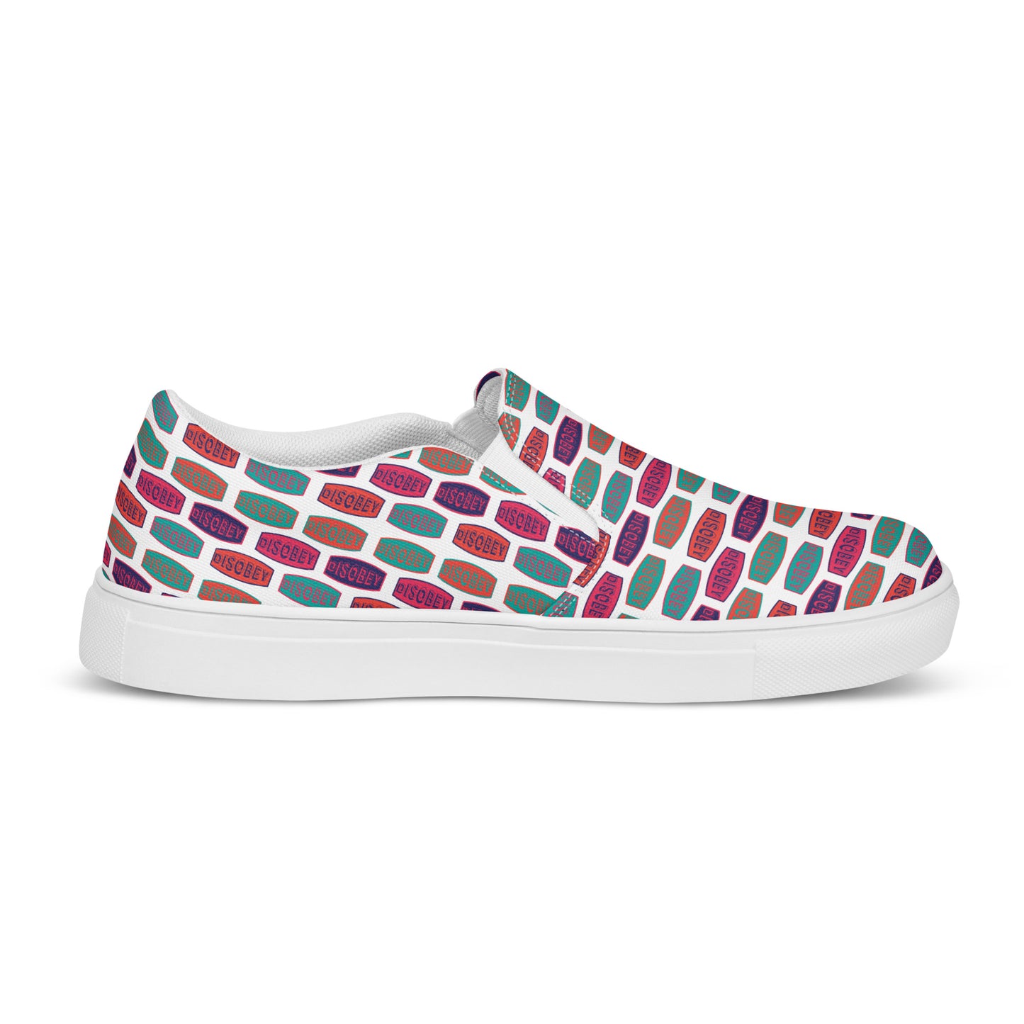 Women’s slip-on canvas shoes Kukloso 'DISOBEY' - Free Shipping